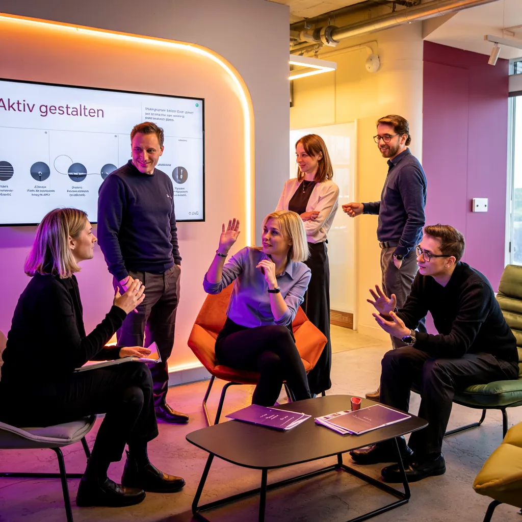 AI-generiertes Bild für Rrevival – moderner Meetingraum