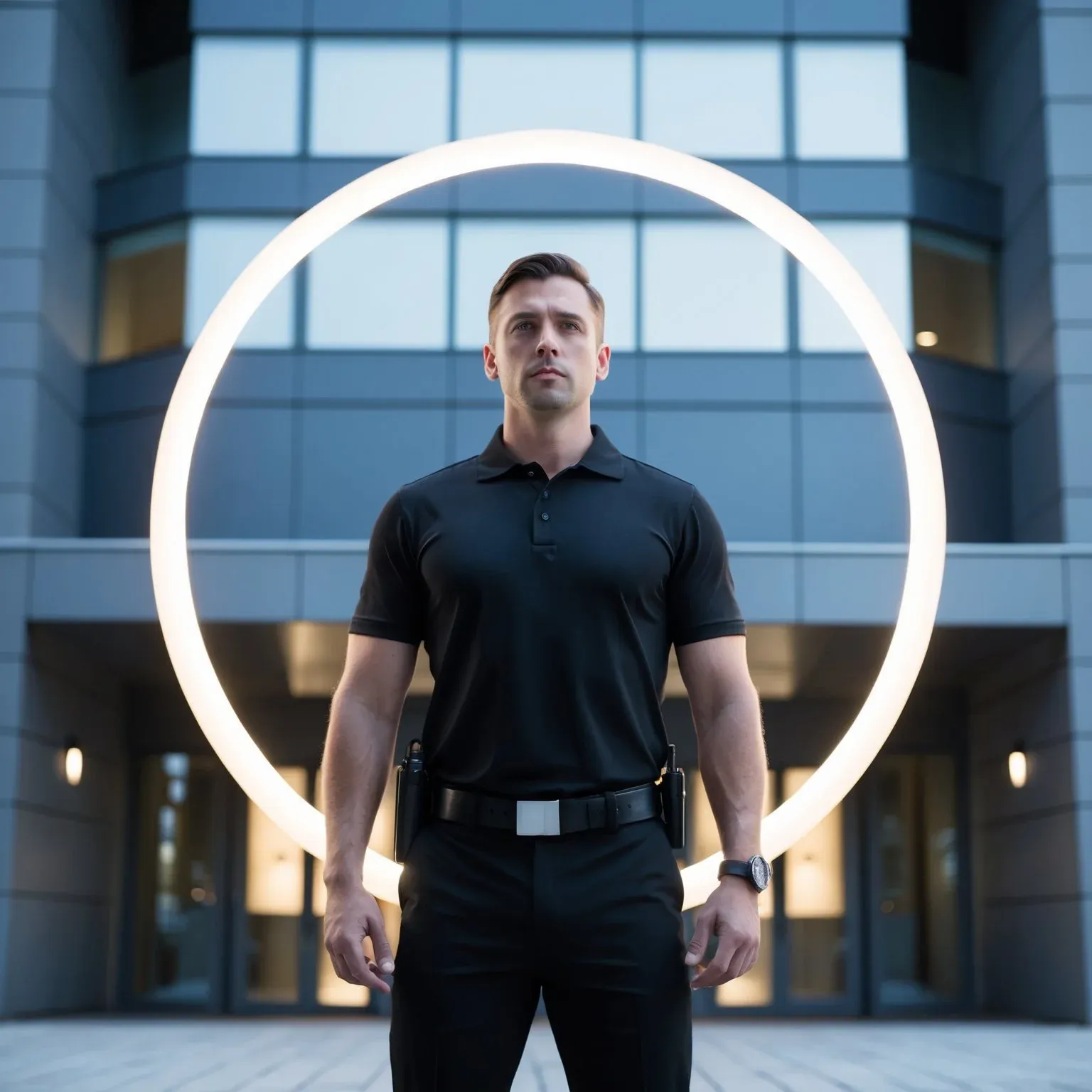 AI-generated image: Event security at an event