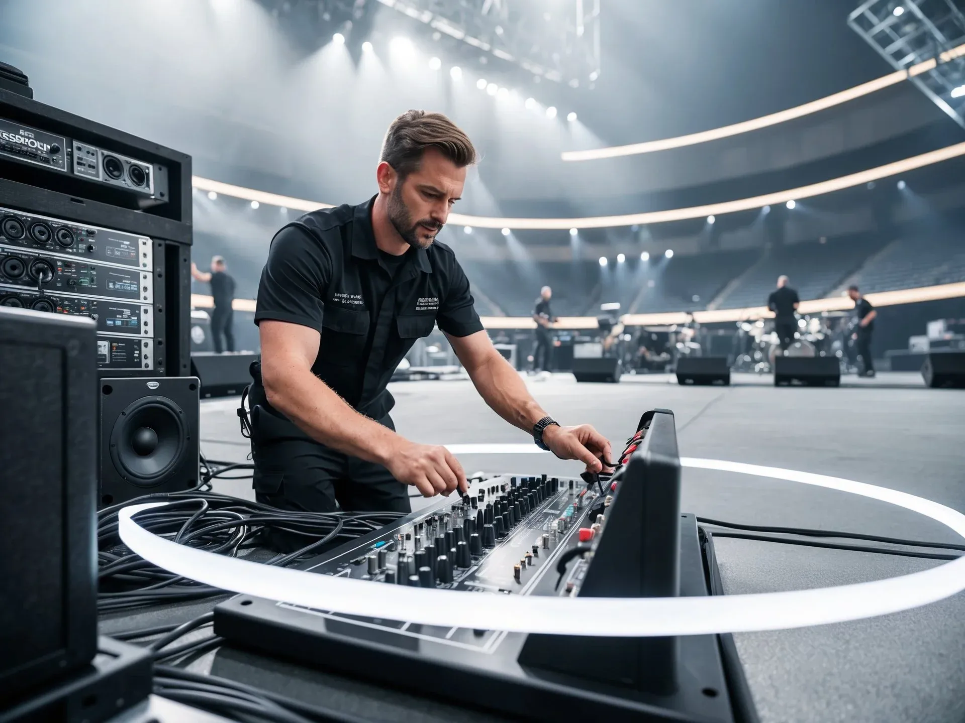 AI-generated image: Security at an event venue