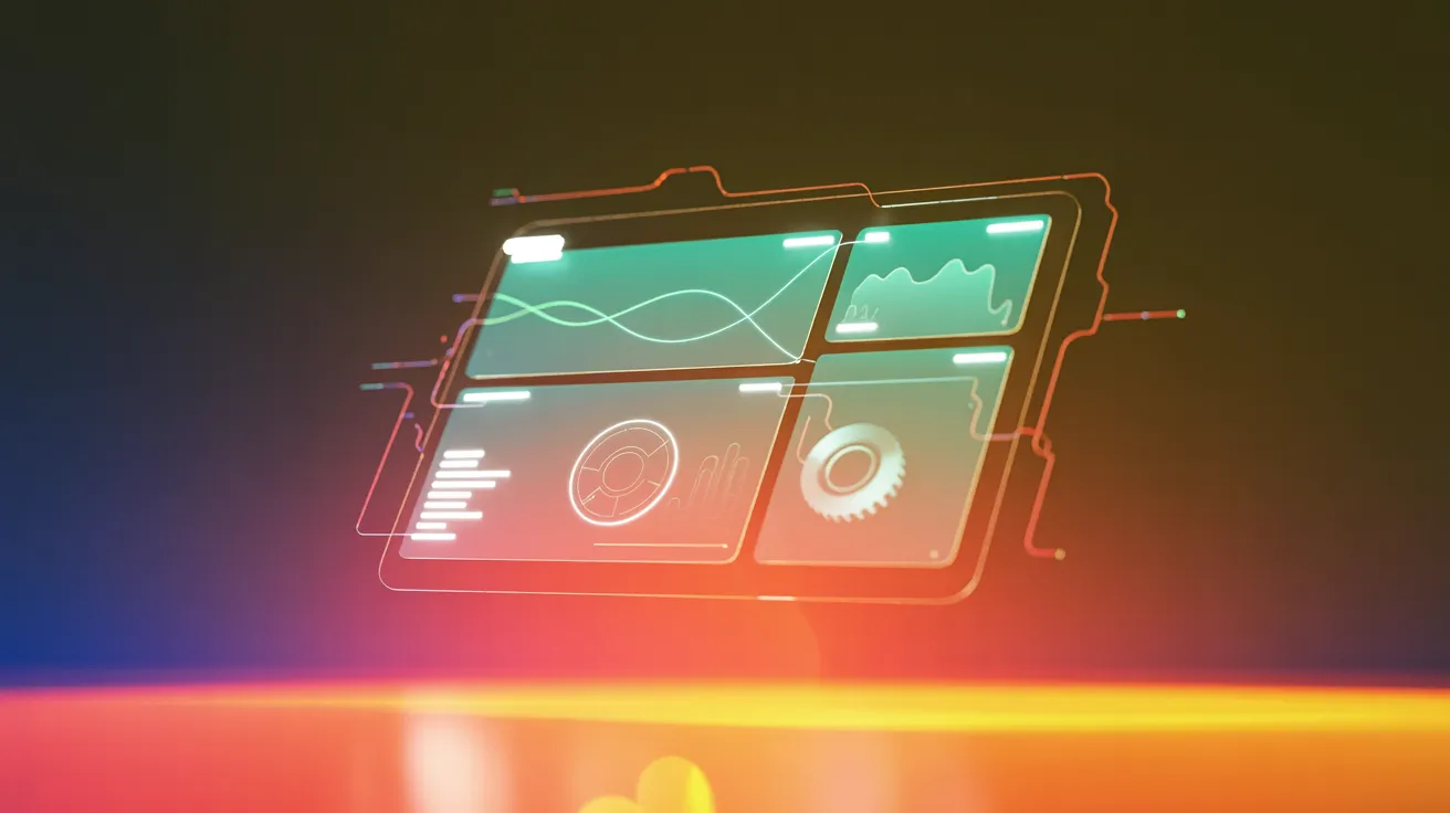 Dashboard für Datenanalyse – symbolisiert AI-Implementierung in KMU-Systeme
