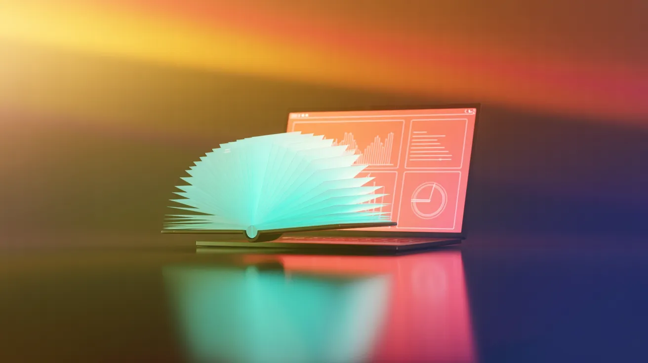 Laptop mit Diagrammen und Grafiken – steht für Noevus AI-Schulungen, die Klarheit und Erfolg durch datenbasierte Analysen bieten