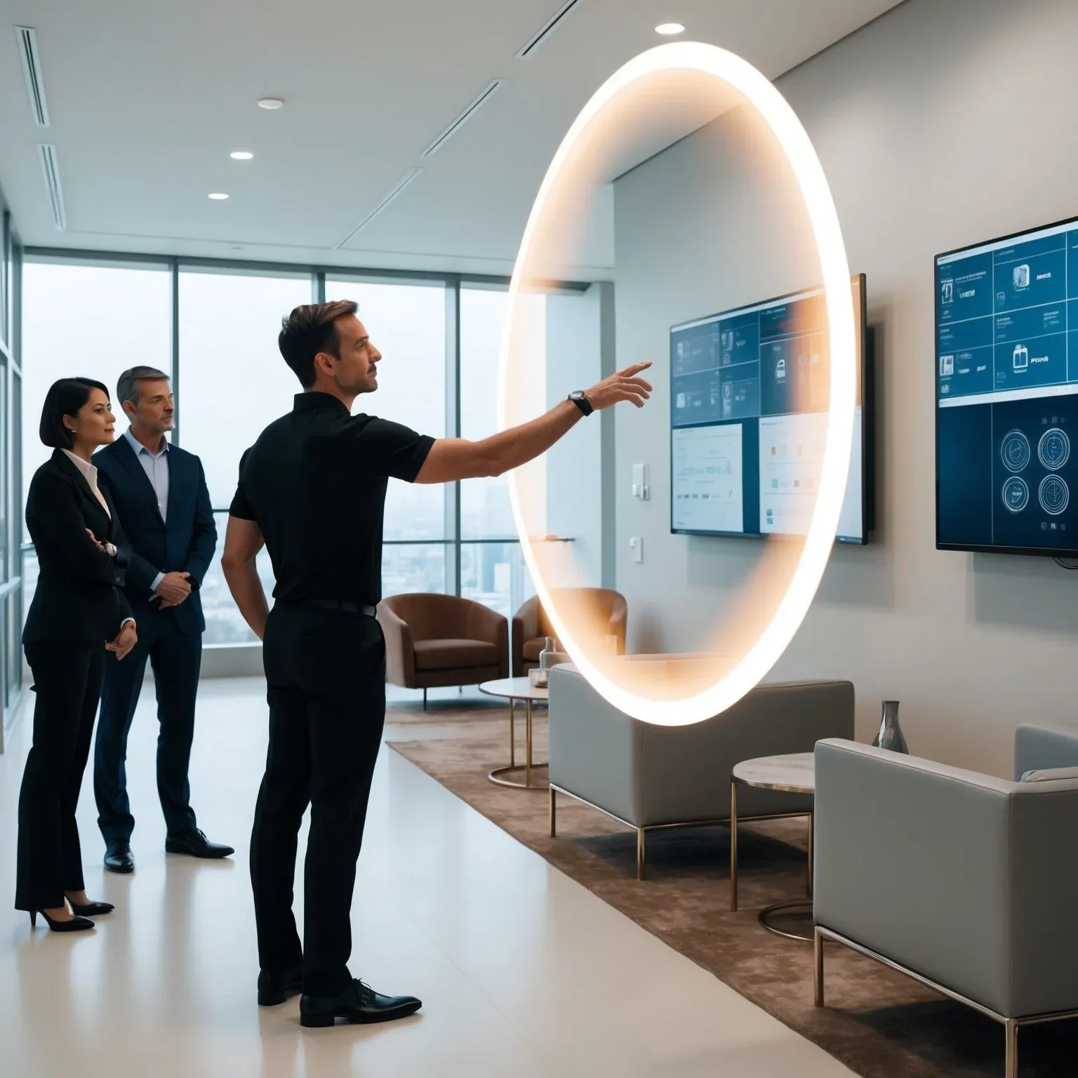 AI-generated image: Security team at an event