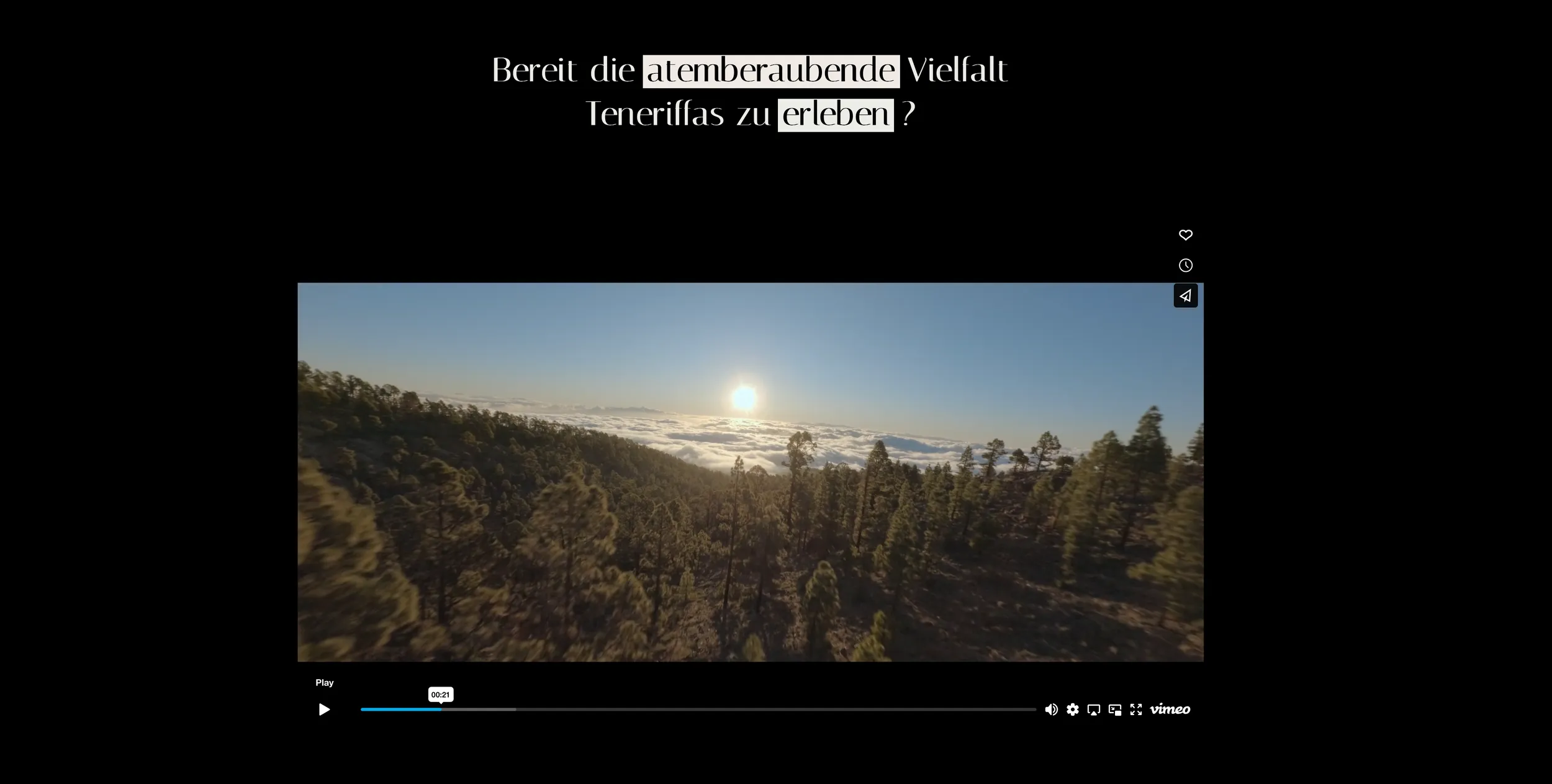 Aktivitäten-Seite der Finca Las Mariposas Webseite