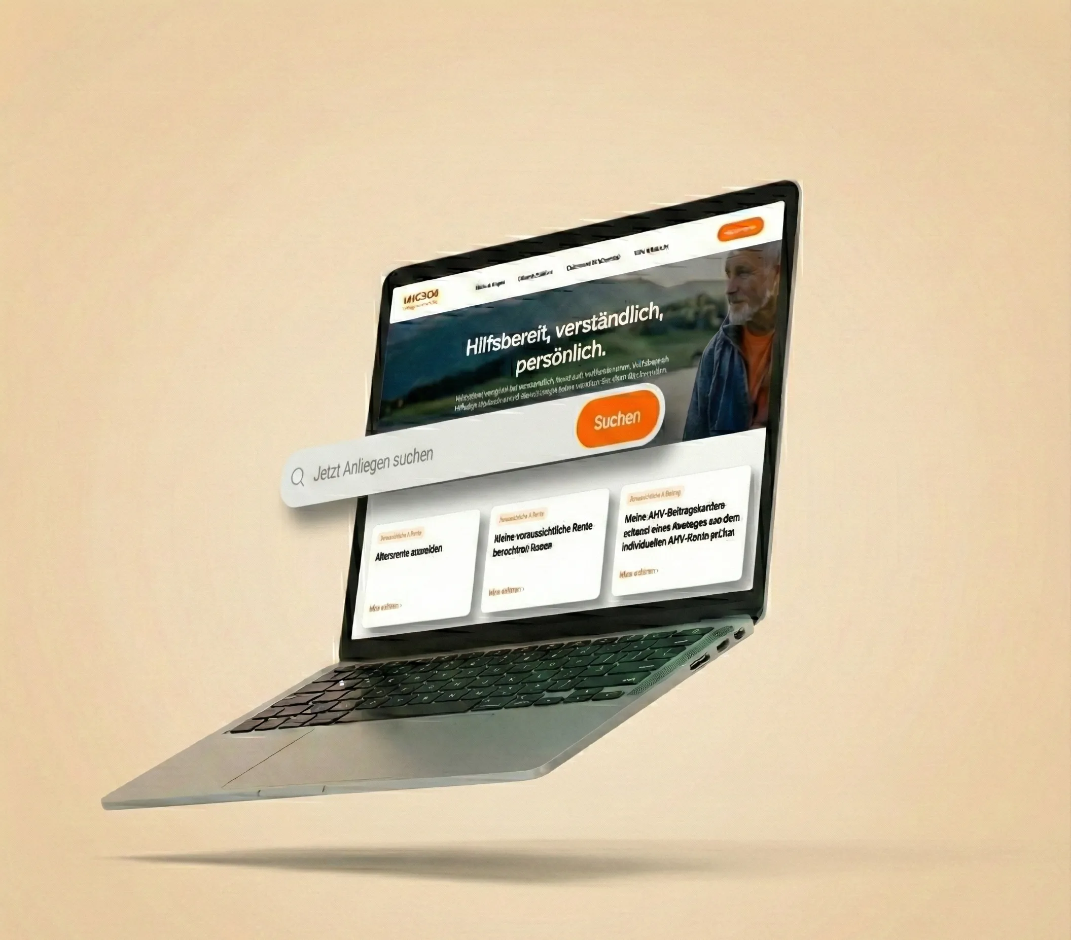 Ausgleichskasse Migros Webseite Relaunch
