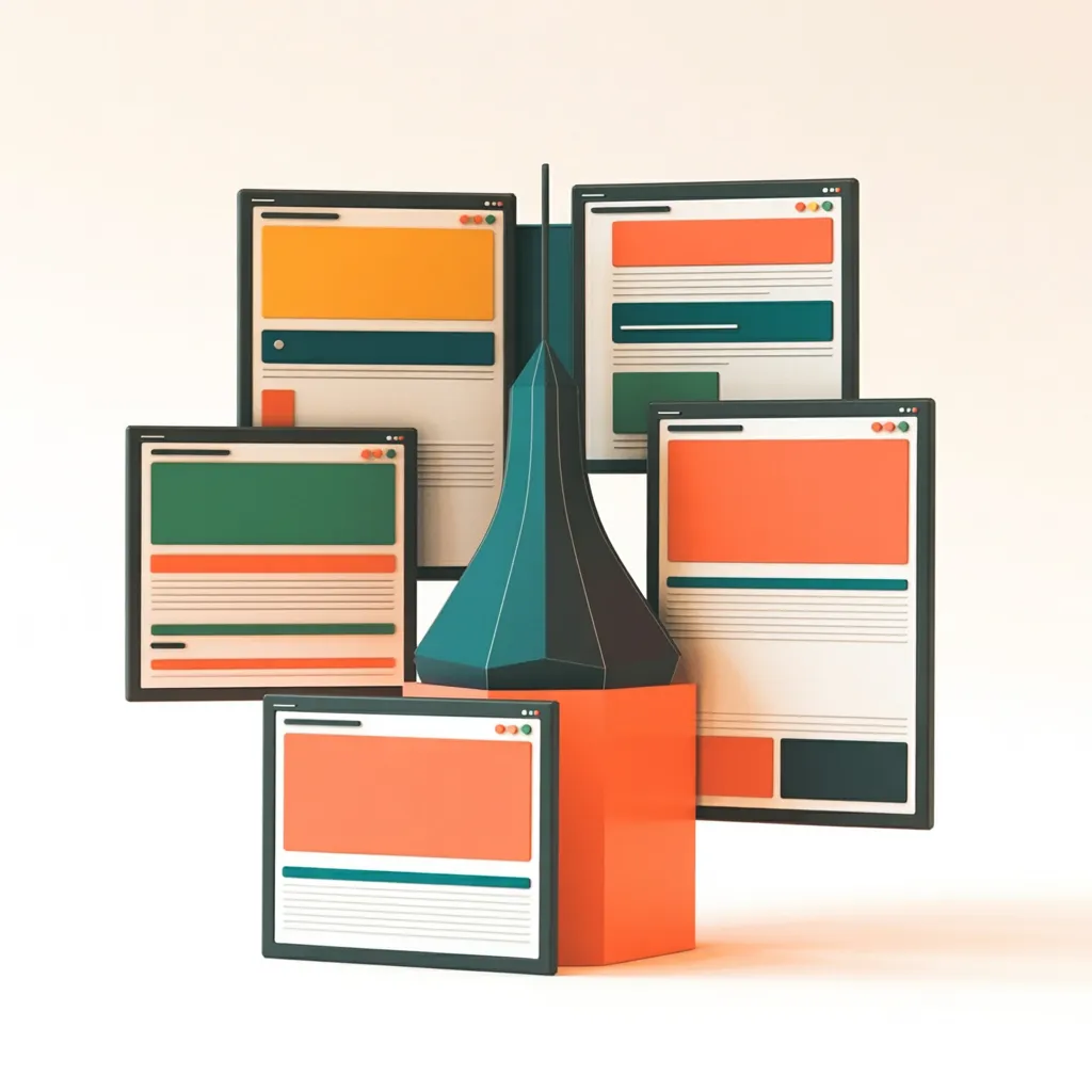 Content hub with spokes to topic pages