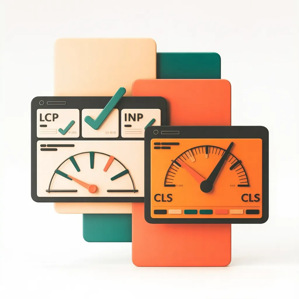 Performance gauge with LCP, INP and CLS