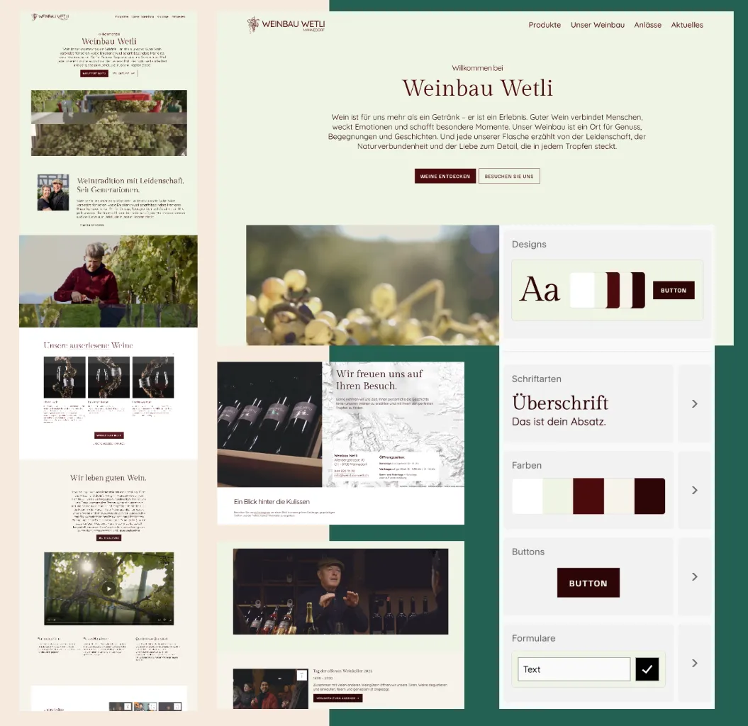 Design variant selected for Wetli winegrowing