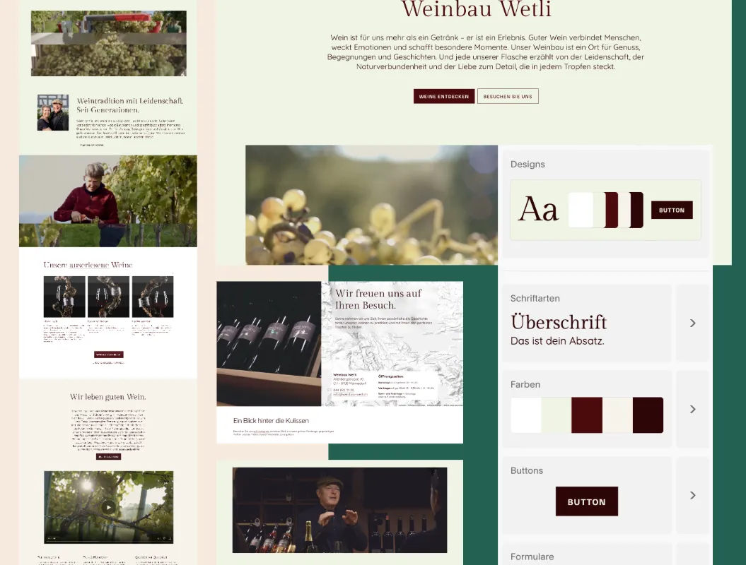 Design variant selected for Wetli winegrowing