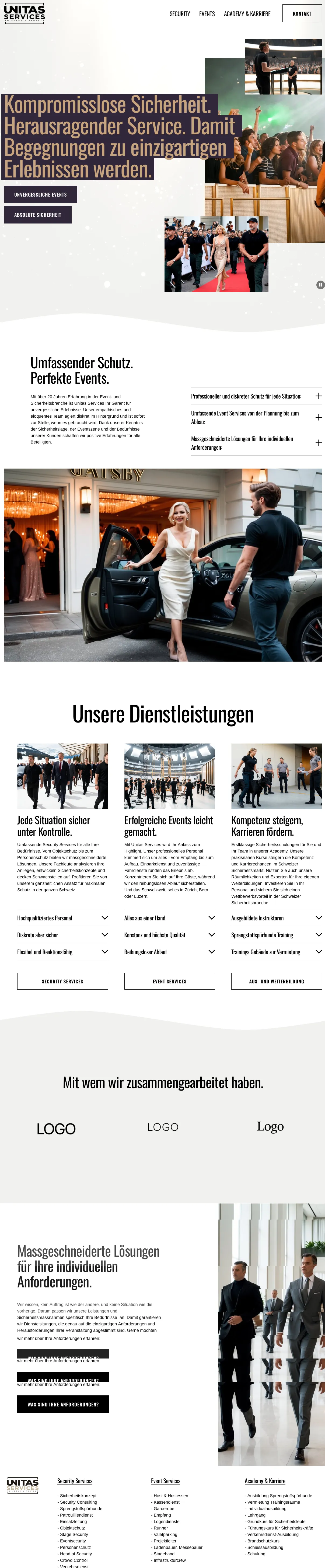 Design-Prototyp The Elegant für Unitas Services