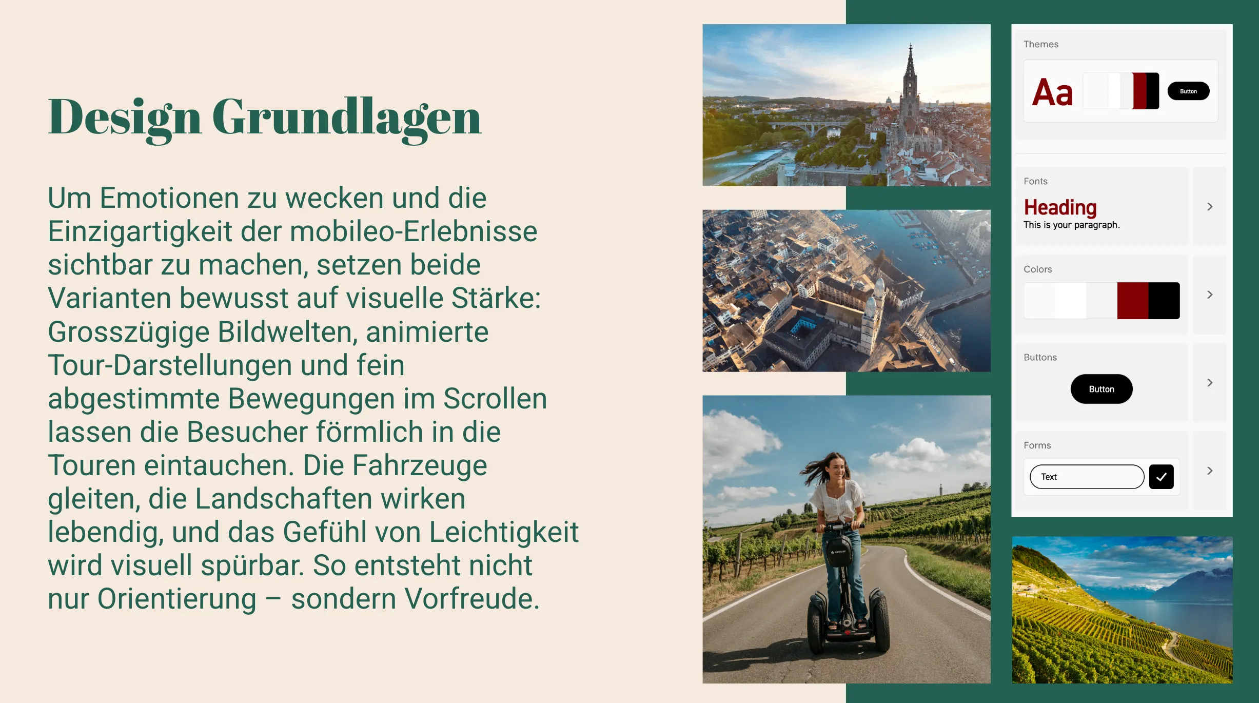 Design-Prototyp Feel & Flow – emotionale Variante der mobileo Webseite