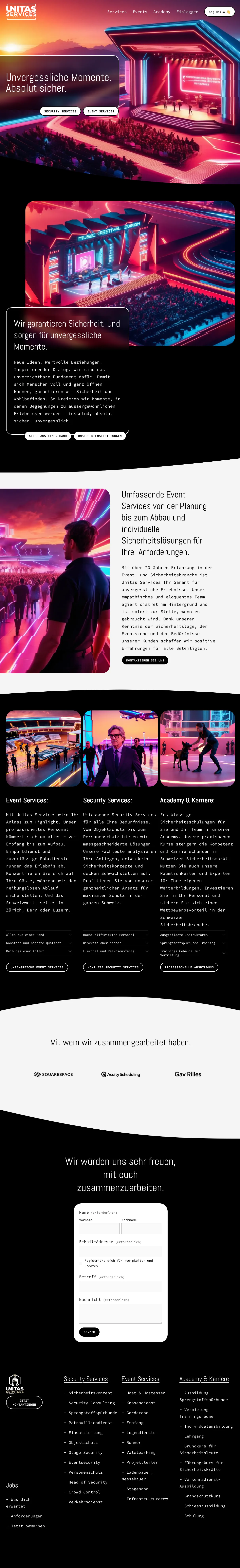 Design prototype The Futuristic for Unitas Services