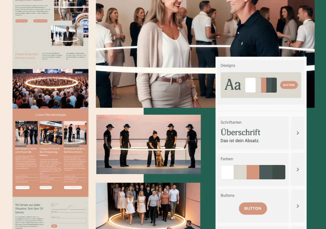 Design presentation of the new website for Unitas Services