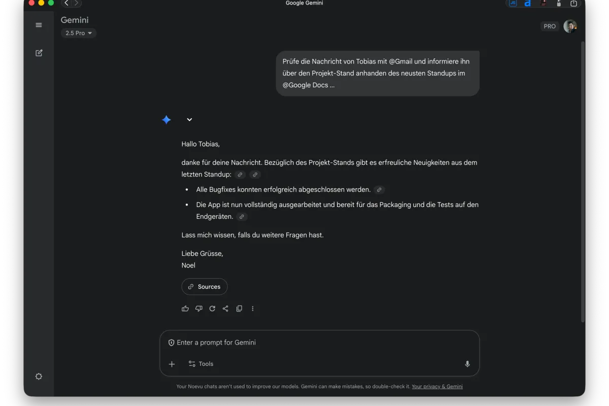 Gemini AI kann auf alle Workspace-Daten Eures Unternehmens zugreifen