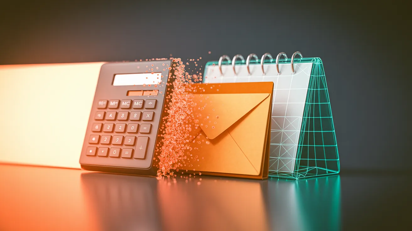 AI-generierte Illustration eines Scripts, das Finanzdokumente automatisch herunterlädt