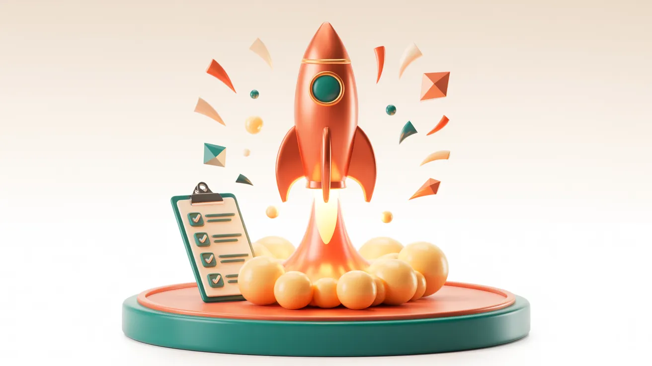 Painel de verificação de ativação para lançamento do site Squarespace