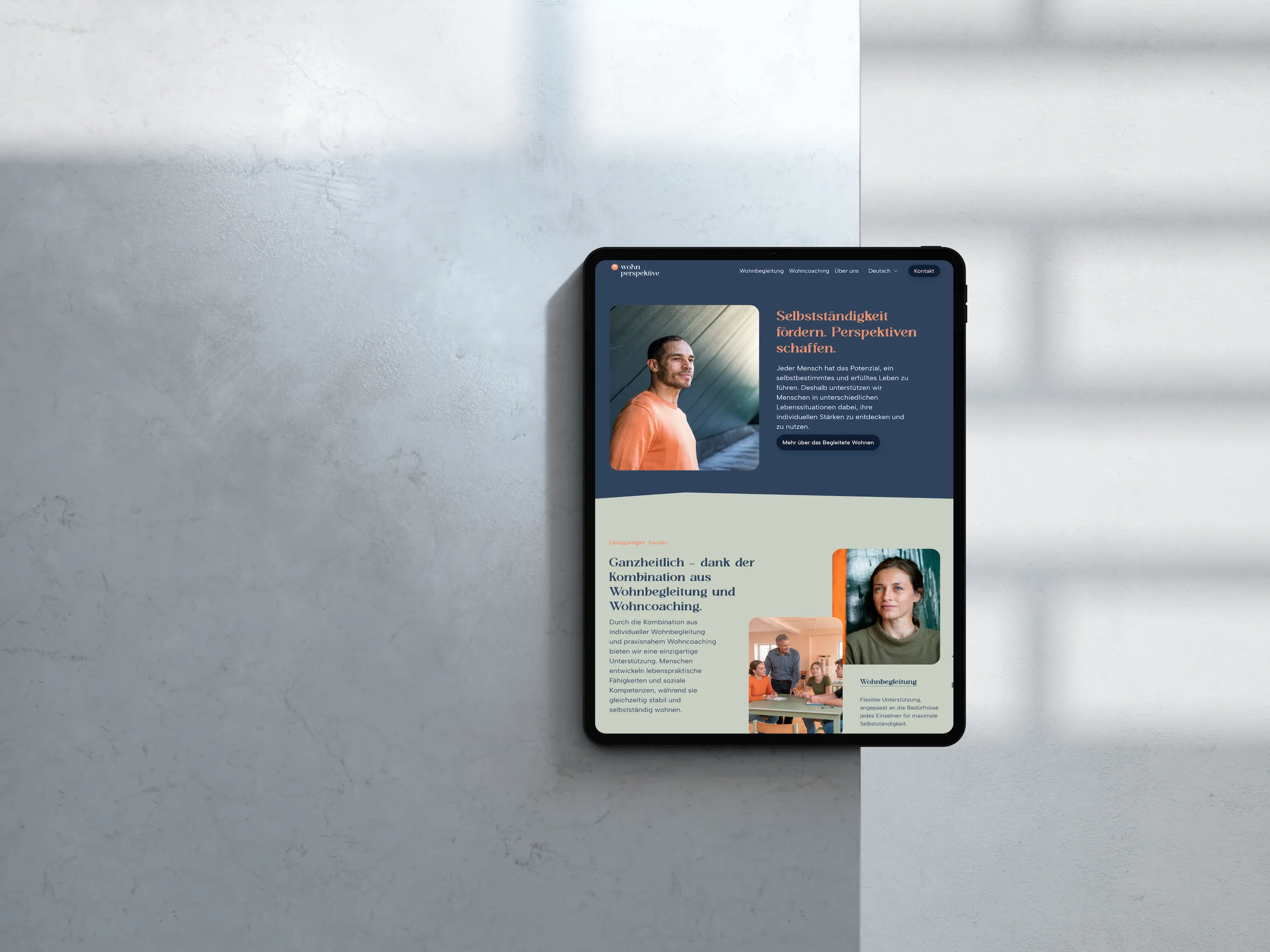 Wohnperspektive GmbH – Novo site e marca para empresas sociais de Berna