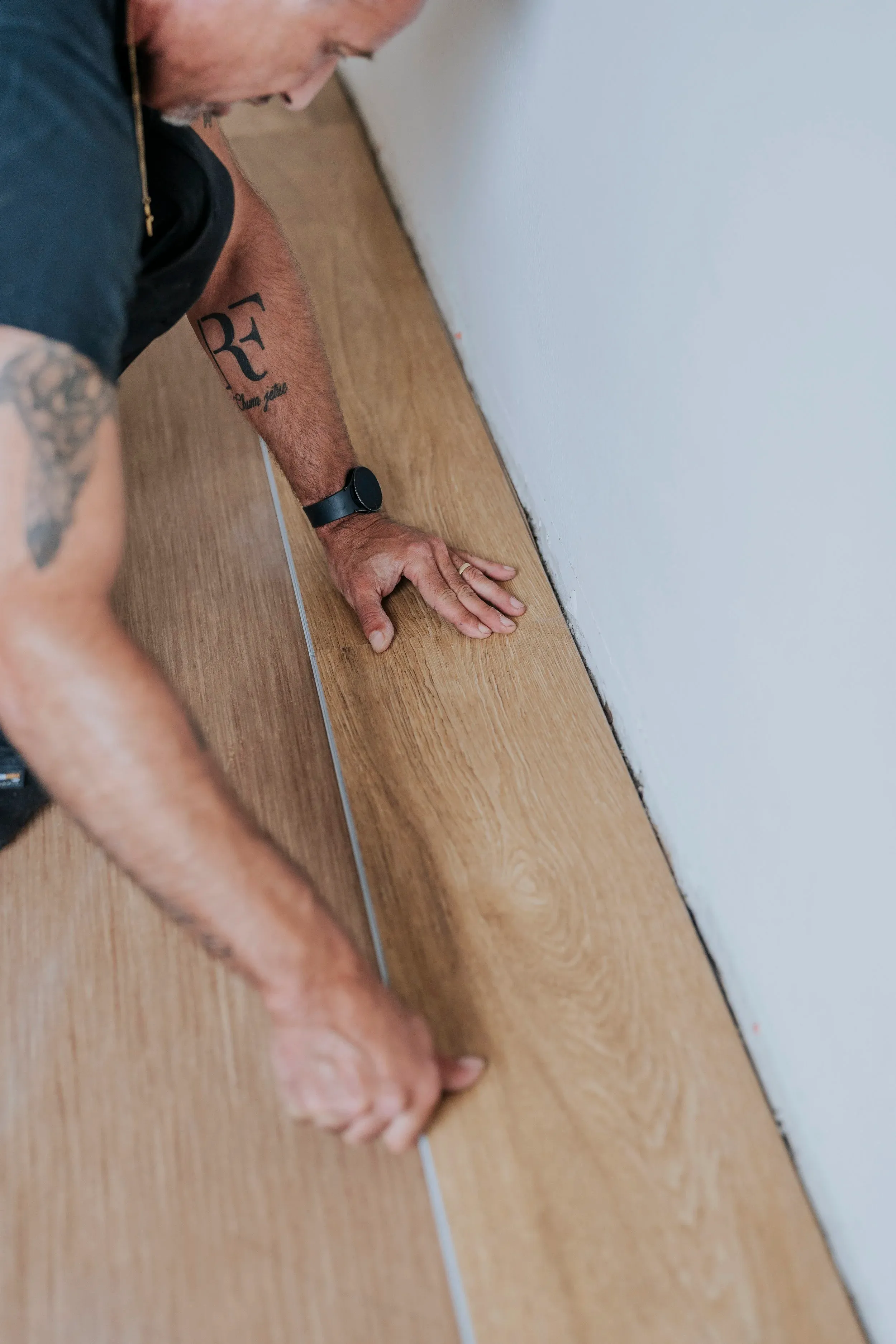 Klickbeläge verlegen – Detailansicht