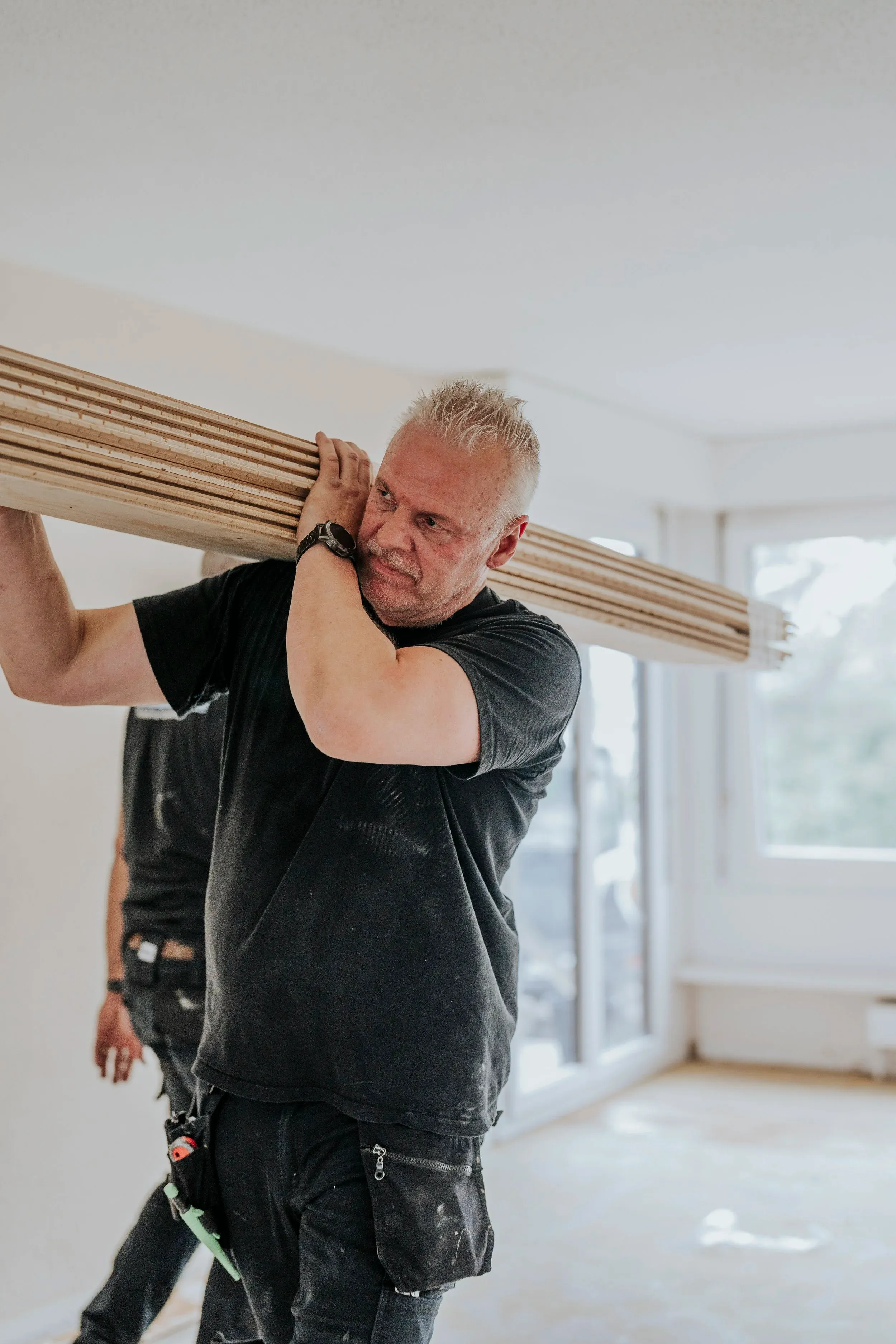 Parkett verlegen – Detailaufnahme