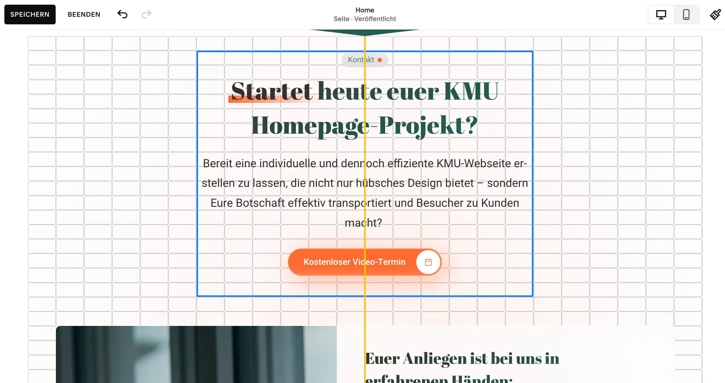 Squarespace Navigation – construir estrutura de página