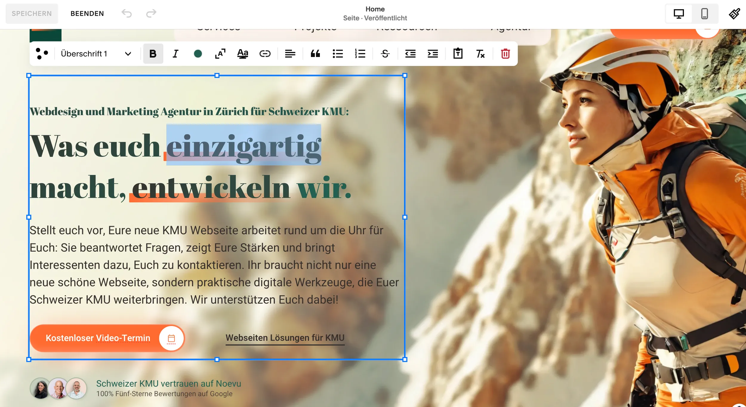 Squarespace Seiten-Panel – Seitenstruktur verwalten