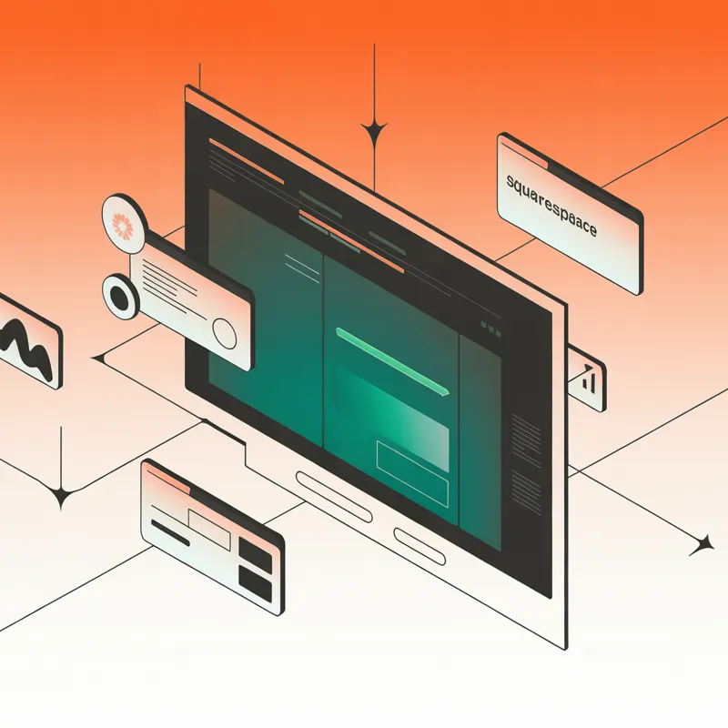 Digital illustration of a computer with open websites and applications – showcasing Noevu's versatile web solutions for efficient work.