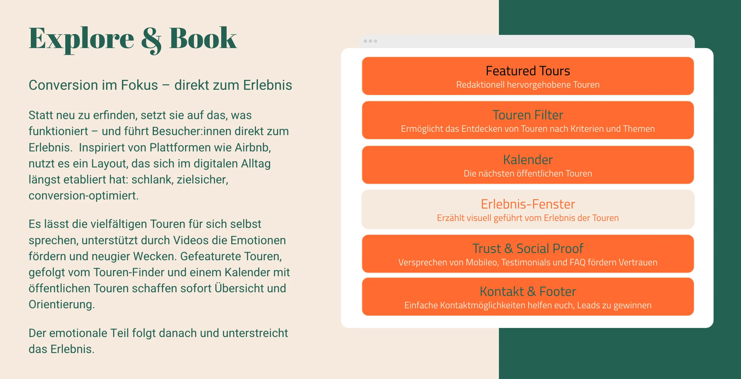 Seitenstruktur und Informationsarchitektur der neuen mobileo Webseite