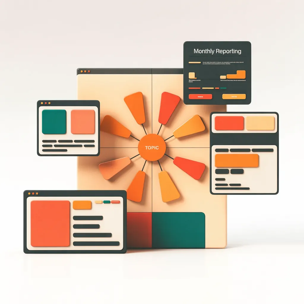 Content clusters and monthly monitoring
