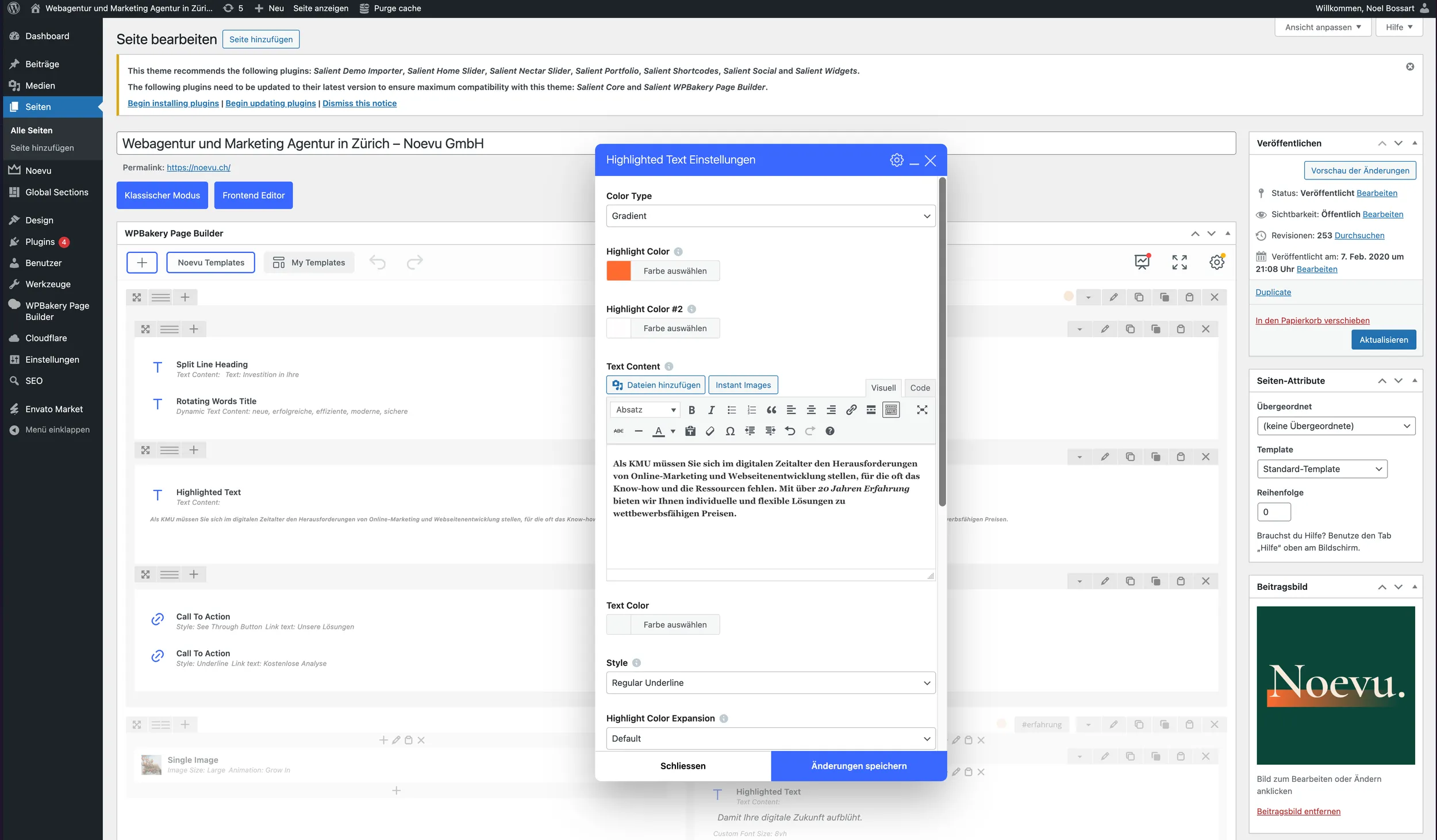 The backend of WordPress is often overloaded and confusing